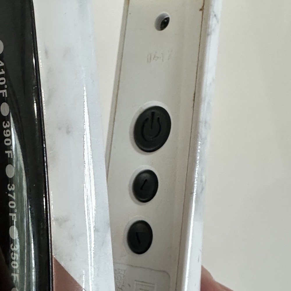 CHI Ceramic 1" Flat Iron Hair Straightener White Marble Model CA2383 - Picture 8 of 10